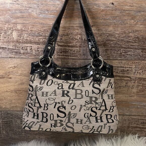 Sag Harbor Ladies Black and Gray Handbag - Picture 2 of 13